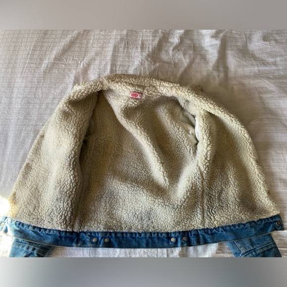 Vintage 70’s Levi’s Sherpa Denim Trucker Jacket - Picture 15 of 16